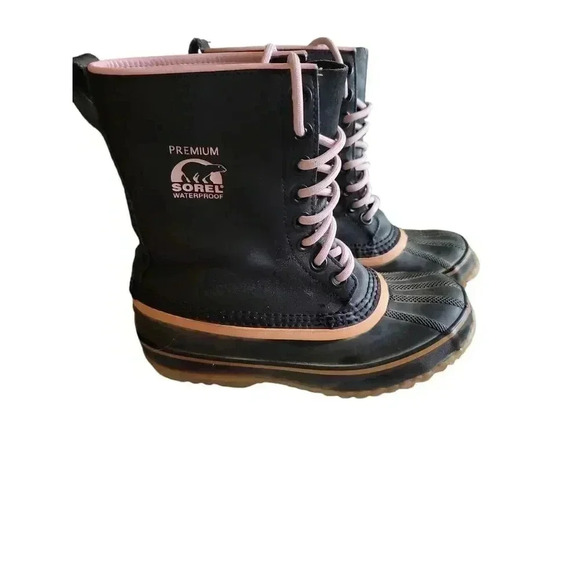 Sorel Winter Boots 1964 Premium NL 1330-010 Black Pink